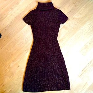 Sweater dress with matching cardigan